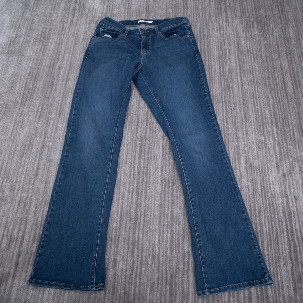 Levis Curvy Bootcut Jeans Womens 31 Fit 32x31.25 Blue Dark Wash Denim‎ Mid Rise